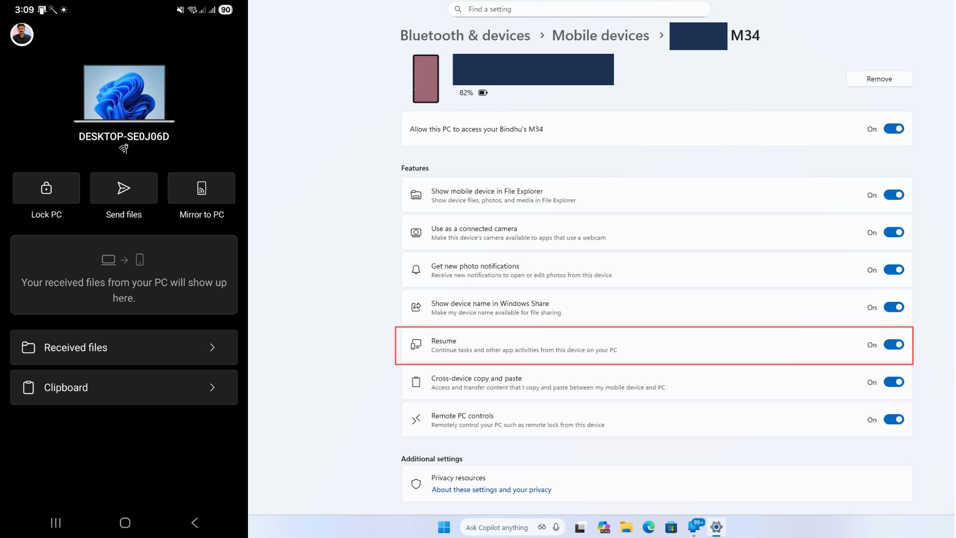 Support M365 online document, the first batch of adaptations for domestic mobile phone brands_Windows 11 cross-device seamless connection between Android phones and Windows PC_Mylink M3Z for iOS