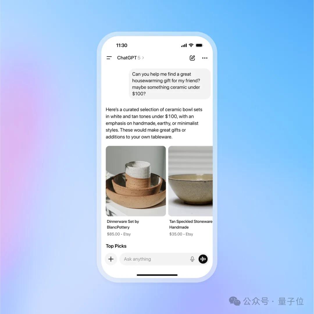 ChatGPT e-commerce shopping function_OpenAI opens up chat payment_Mylink M3Z for iOS